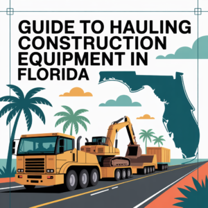 guide to hauling construction equipment in florida
