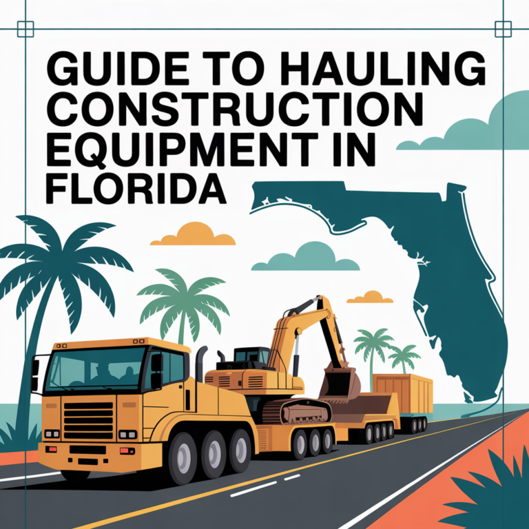 guide to hauling construction equipment in florida